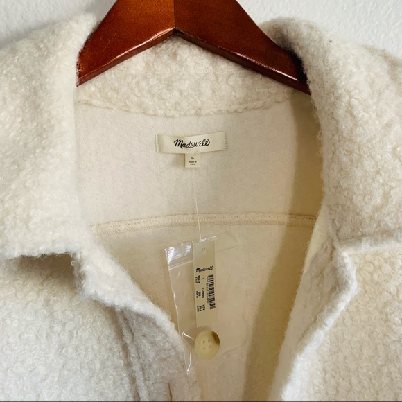 NWT Madewell Boucle Bomber Jacket - Picture 5 of 8